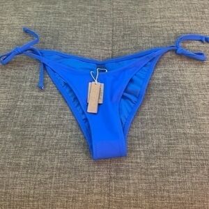 SKIMS DIPPED TIE BIKINI BOTTOMS COBALT